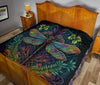 Psychedelic Jungle Dragonfly Premium Quilt