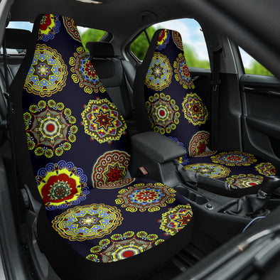 Mandala Flowers Seat Cover