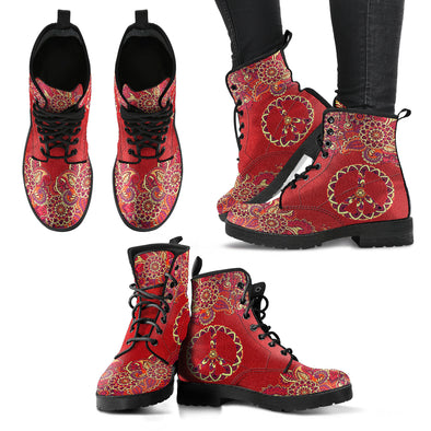 HandCrafted Peace and Mandala Boots