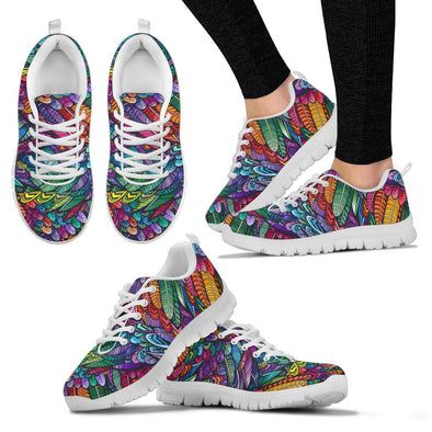 HandCrafted Boho Feathers Sneakers