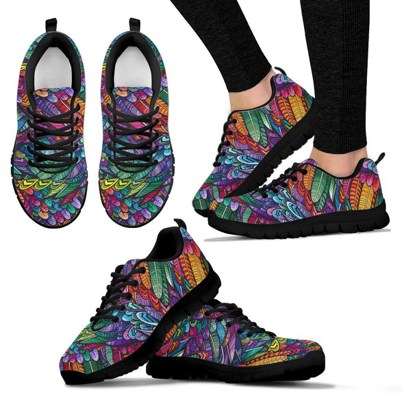 HandCrafted Boho Feathers Sneakers