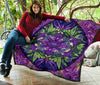 Purple Jungle Vines Mandala Premium Quilt