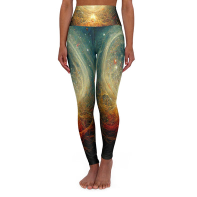 Galactic Bliss: Stellar High-Waist Yoga Legging - Crystallized Collective