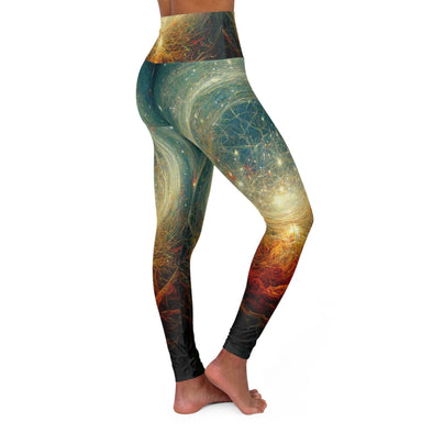 Galactic Bliss: Stellar High-Waist Yoga Legging - Crystallized Collective