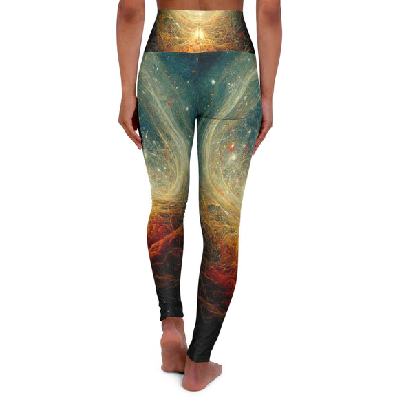 Galactic Bliss: Stellar High-Waist Yoga Legging - Crystallized Collective