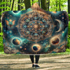 Galactic Flower Mandala Hooded Blanket - Crystallized Collective