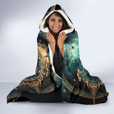 Galactic Mandala Hooded Blanket - Crystallized Collective