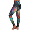 Galaxy Bliss: Vibrant High-Waist Yoga Legging - Crystallized Collective