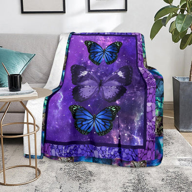 Galaxy Butterfly Premium Blanket - Crystallized Collective