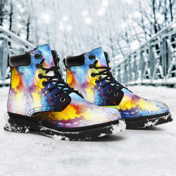 Galaxy Butterfly Suede Boots - Crystallized Collective