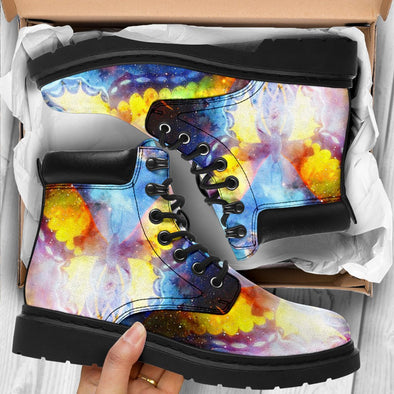 Galaxy Butterfly Suede Boots - Crystallized Collective