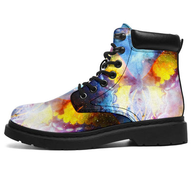 Galaxy Butterfly Suede Boots - Crystallized Collective