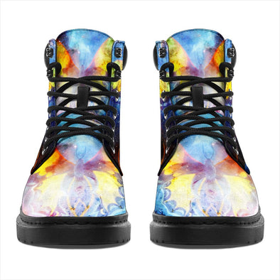 Galaxy Butterfly Suede Boots - Crystallized Collective