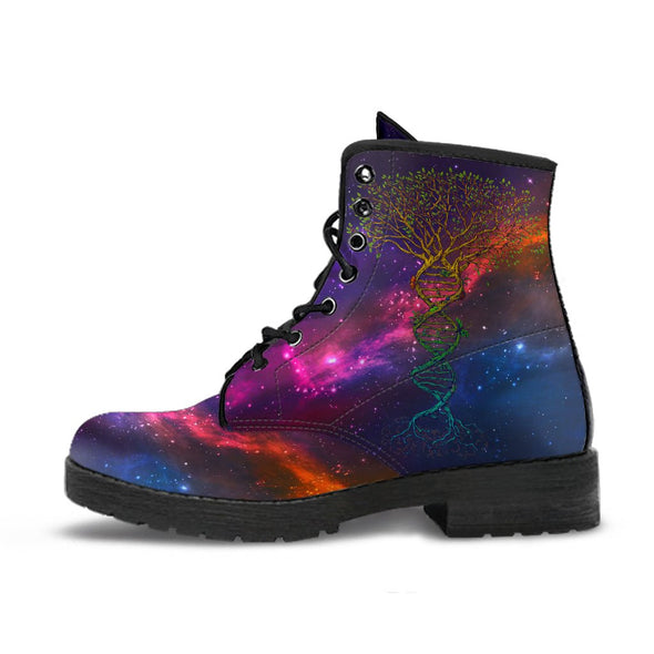Galaxy DNA Tree of Life Handcrafted Boots - Crystallized Collective