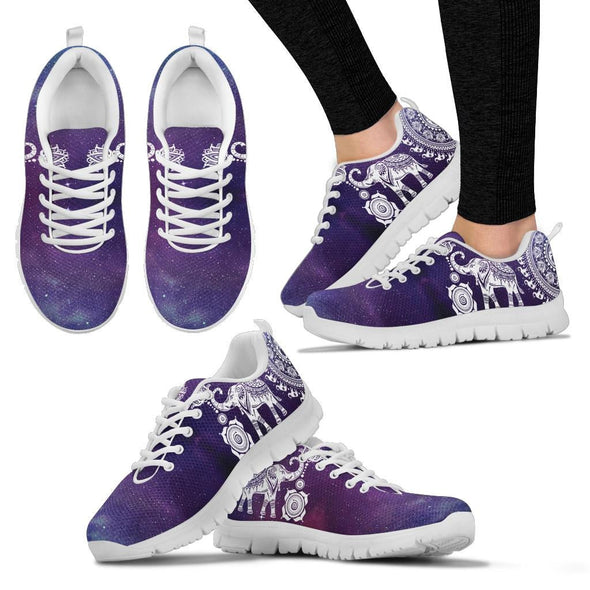 Galaxy Elephant Mandala Sneakers - Crystallized Collective