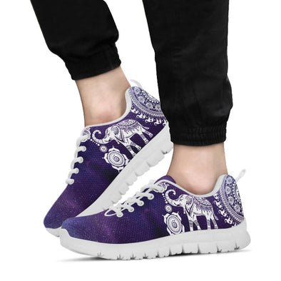 Galaxy Elephant Mandala Sneakers - Crystallized Collective