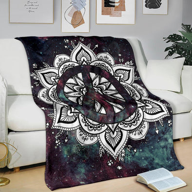 Galaxy Peace Mandala Blanket - Crystallized Collective