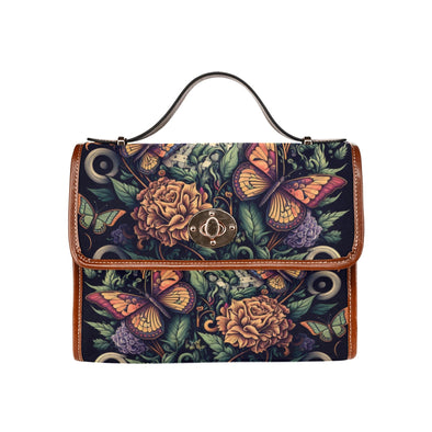Garden Melodies Canvas Satchel Bag - Crystallized Collective