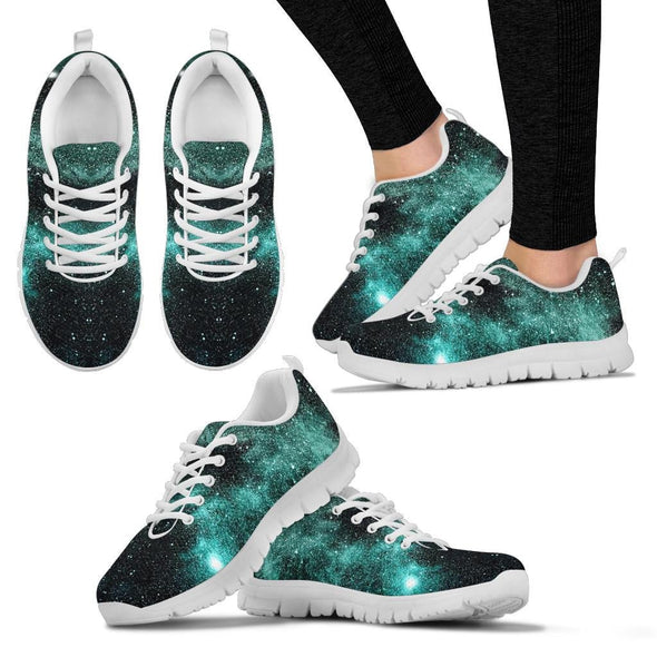 Glowing Galaxy Handcrafted Sneakers - Crystallized Collective