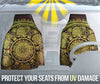 Gold Elephant Mandala Car Seat Cover - Crystallized Collective