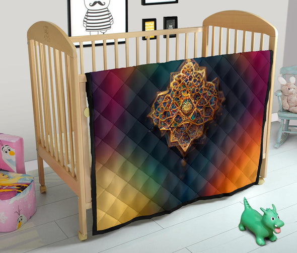 Gold Rainbow Alhambra Premium Quilt - Crystallized Collective