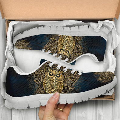 Goldd Owl Mandala Sneakers - Crystallized Collective