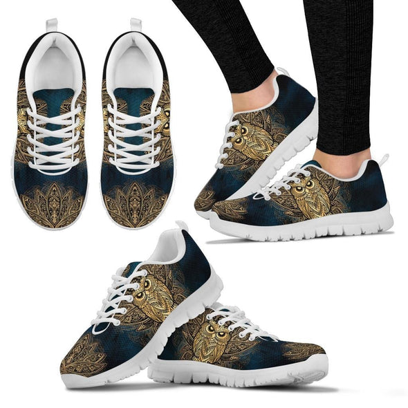 Goldd Owl Mandala Sneakers - Crystallized Collective