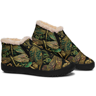 Golden Dragonflies Winter Sneakers - Crystallized Collective