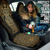 Golden Elephant Mandala Car Seat Cover - Crystallized Collective