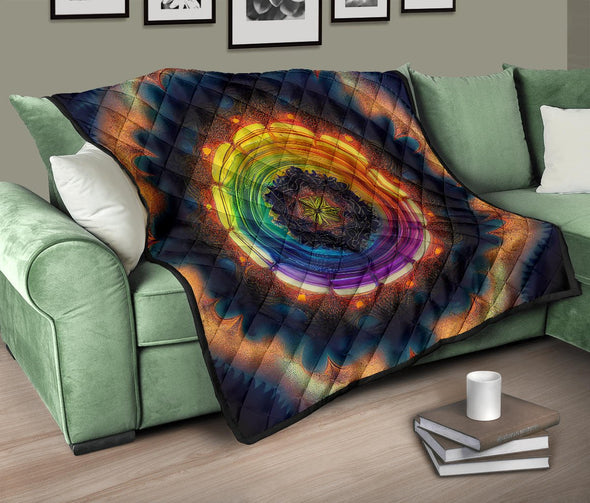 Groovy Mandala Premium Quilt - Crystallized Collective