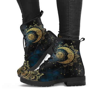 HadCrafted Golden Sun and Moon Boots - Crystallized Collective