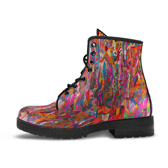 HandCrafted Abstract Bohemian Boots - Crystallized Collective