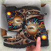HandCrafted Abstract Ornate Sun and Moon Boots - Crystallized Collective