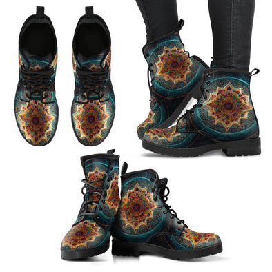 HandCrafted Art Mandala Boots - Crystallized Collective