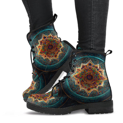 HandCrafted Art Mandala Boots - Crystallized Collective