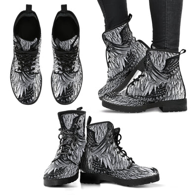 HandCrafted Artistic Feather Boots - Crystallized Collective