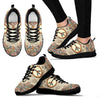 HandCrafted Beige Peace Mandala Sneakers - Crystallized Collective