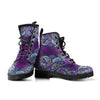 HandCrafted Blue Purple Paisley Mandala Boots - Crystallized Collective