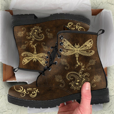 HandCrafted Boho Dragonfly Boots - Crystallized Collective