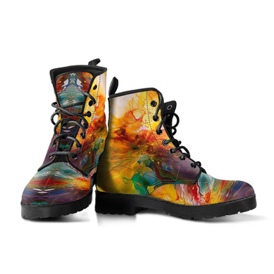 HandCrafted Boho Liquid Art Boots - Crystallized Collective
