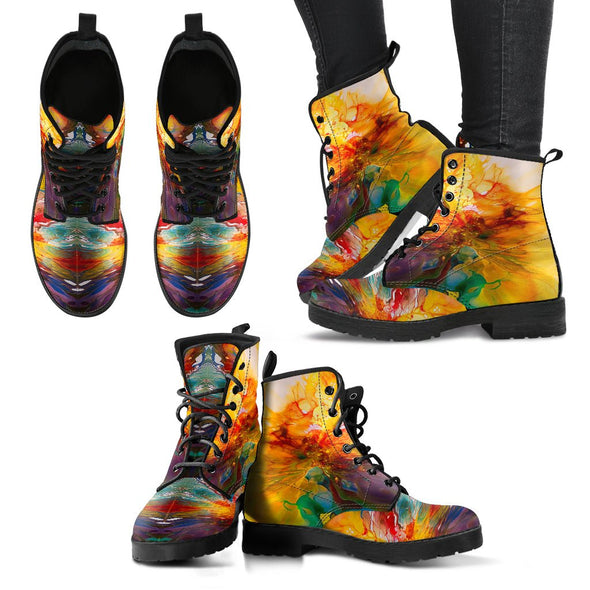 HandCrafted Boho Liquid Art Boots - Crystallized Collective