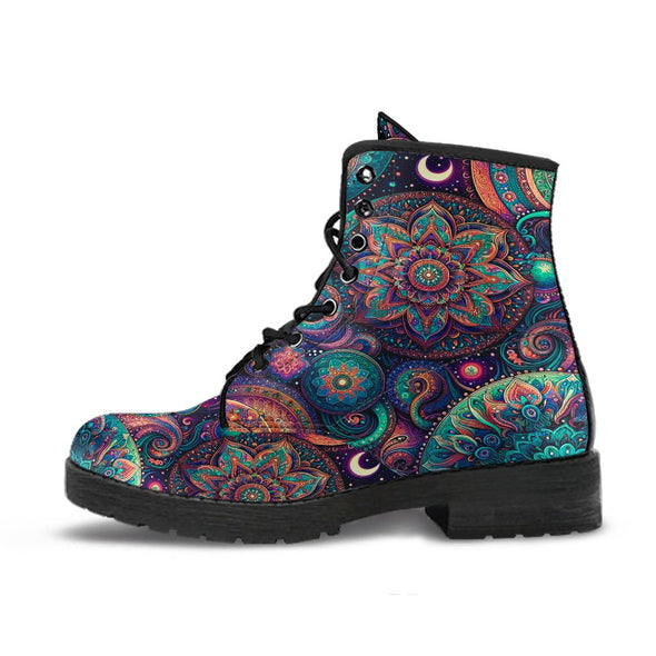HandCrafted Boho Psychedelic Art Boots - Crystallized Collective