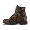 HandCrafted Brown Boho Pattern Boots - Crystallized Collective