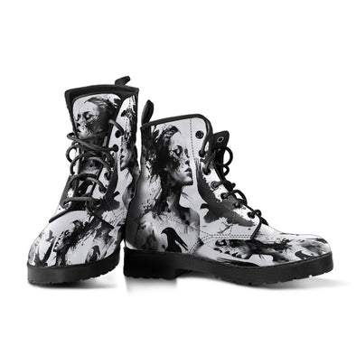 HandCrafted B.W. Art Boots - Crystallized Collective