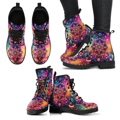 HandCrafted Celestial Boho Mandala Boots - Crystallized Collective