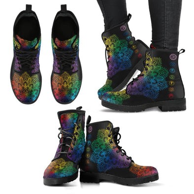 HandCrafted Chakra Mandala Boots - Crystallized Collective