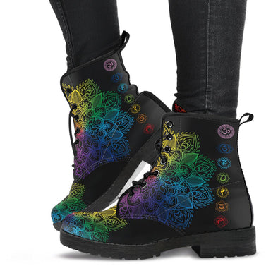 HandCrafted Chakra Mandala Boots - Crystallized Collective