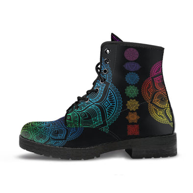 HandCrafted Colorful Chakra Mandala Boots - Crystallized Collective