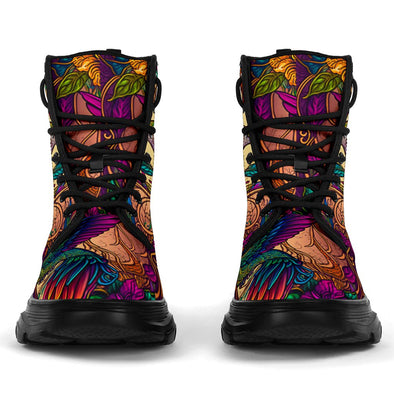 HandCrafted Colorful hummingbird Vines Boots - Crystallized Collective