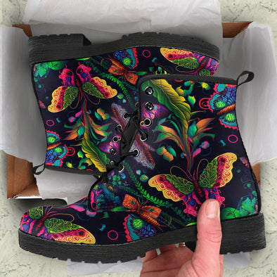 HandCrafted Colorful Jungle Butterfly Boots - Crystallized Collective
